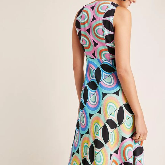 Anthropologie Kenzie Asymmetrical Dress, sz 6 - Picture 2 of 9
